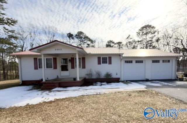 ranch-style house with a garage