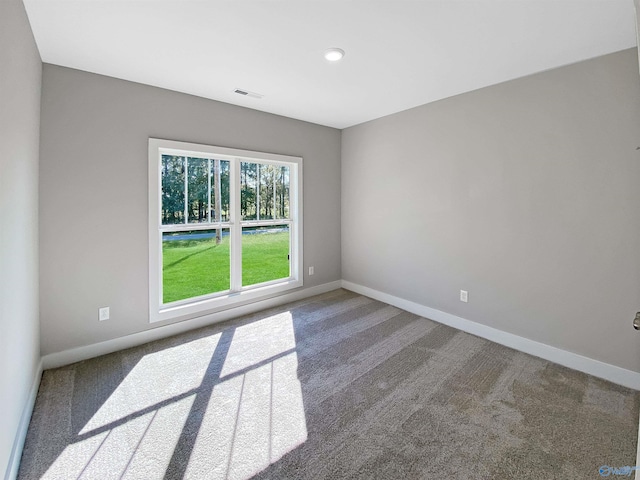 view of carpeted empty room