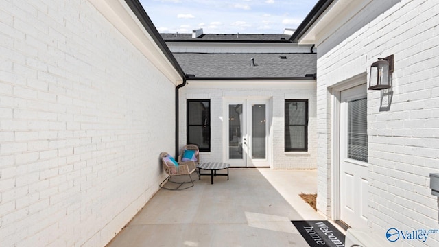 119 Moss Brook Ln, Madison, AL 35757 - view of patio / terrace featuring french doors
