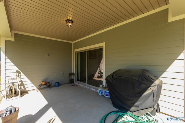 view of patio / terrace featuring grilling area