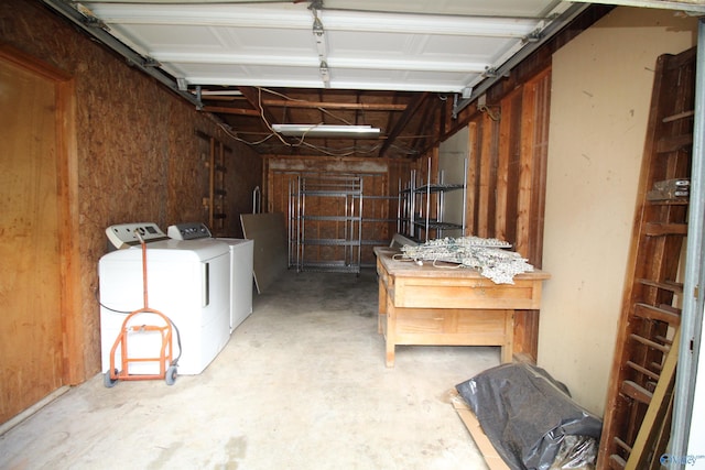 195 Holly Lynn Ln, Hazel Green, AL 35750 - garage with separate washer and dryer