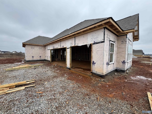 view of home's exterior with a garage