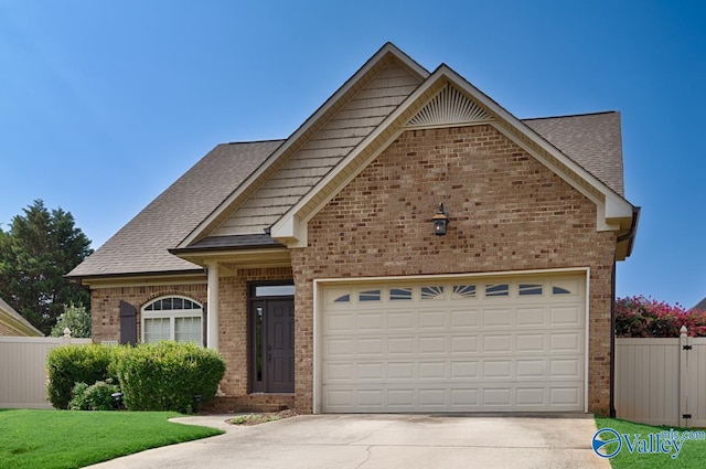 view of front of home featuring a garage