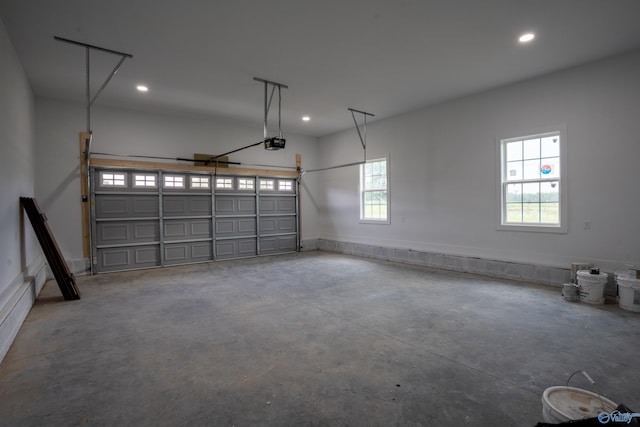 55 Edgewood St, Rainsville, AL 35986 - garage with a garage door opener and recessed lighting