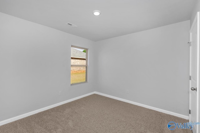 view of carpeted empty room