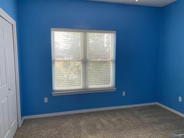 view of carpeted empty room