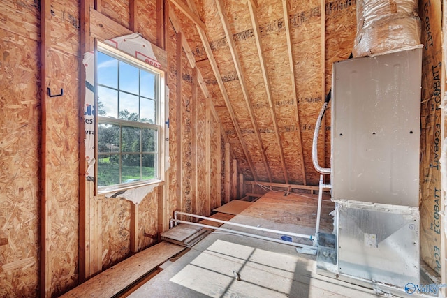 view of attic