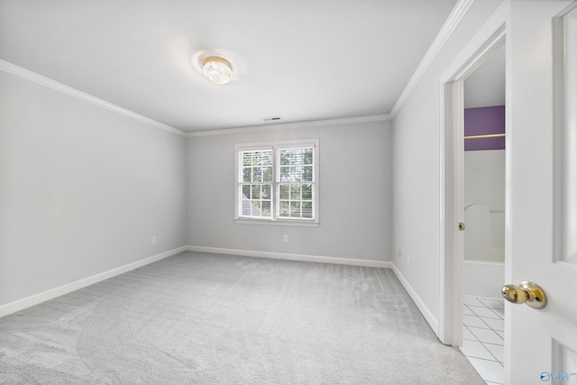 2600 SE Calumet Dr SE, Brownsboro, AL 35741 - carpeted spare room featuring ornamental molding and baseboards