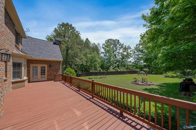 2600 SE Calumet Dr SE, Brownsboro, AL 35741 - deck featuring french doors