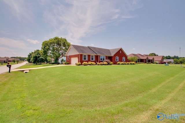 24430 Chadwick Dr, Athens, AL 35613 - ranch-style home featuring a front yard, a garage, and driveway