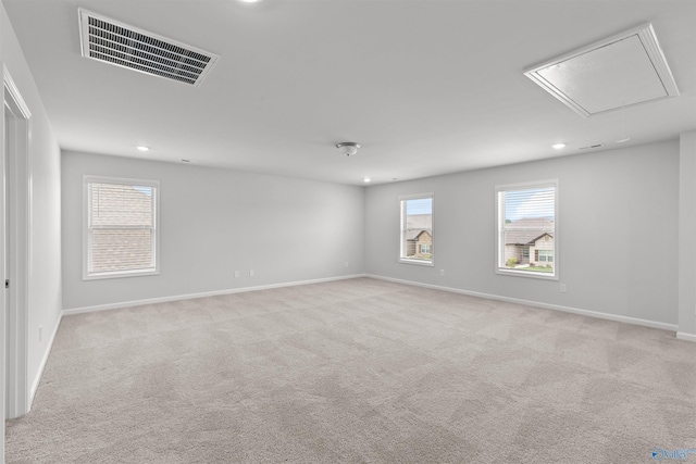 103 Gander Cir, Owens Cross Roads, AL 35763 - empty room with attic access, recessed lighting, and light colored carpet