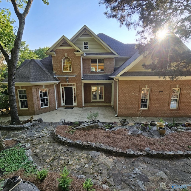 view of front facade featuring a patio area