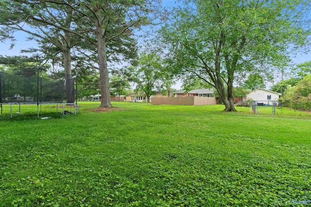 302 Cherry St NW, Hartselle, AL 35640 - view of yard with a trampoline