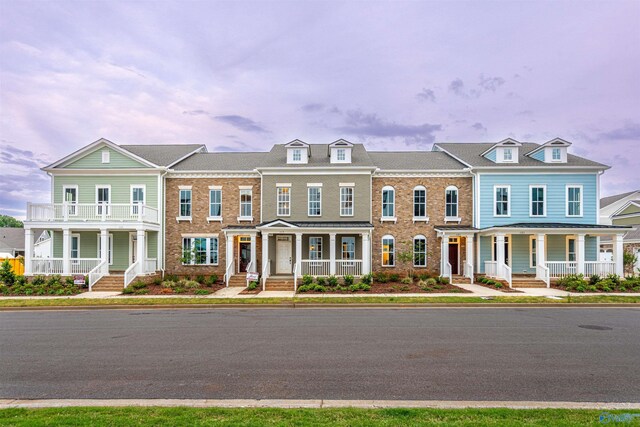 multi unit property with covered porch