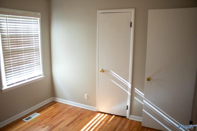 interior space with light wood-type flooring