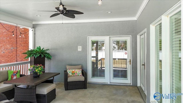 view of sunroom