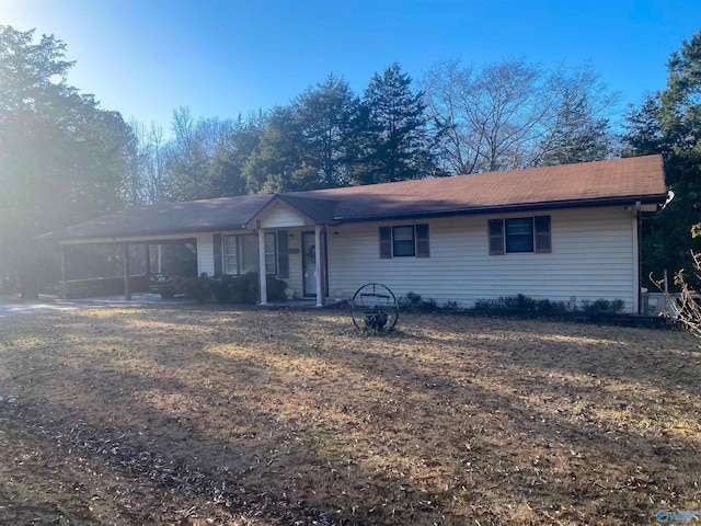 view of ranch-style house