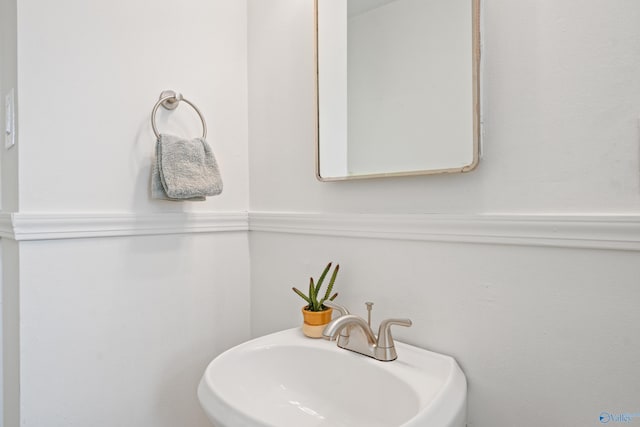 bathroom with a sink