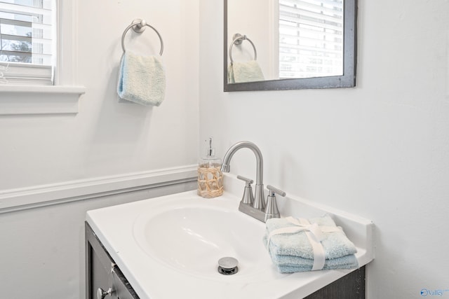 bathroom with vanity