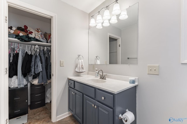 bathroom with vanity