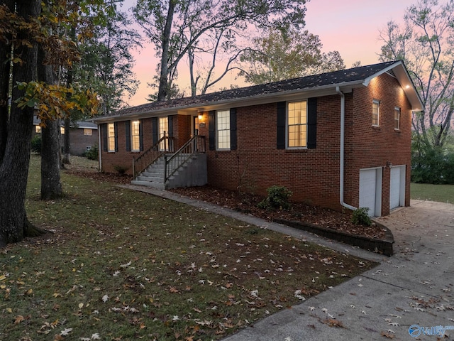 ranch-style house with a garage