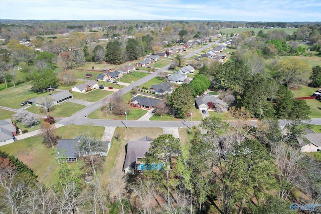 bird's eye view with a residential view