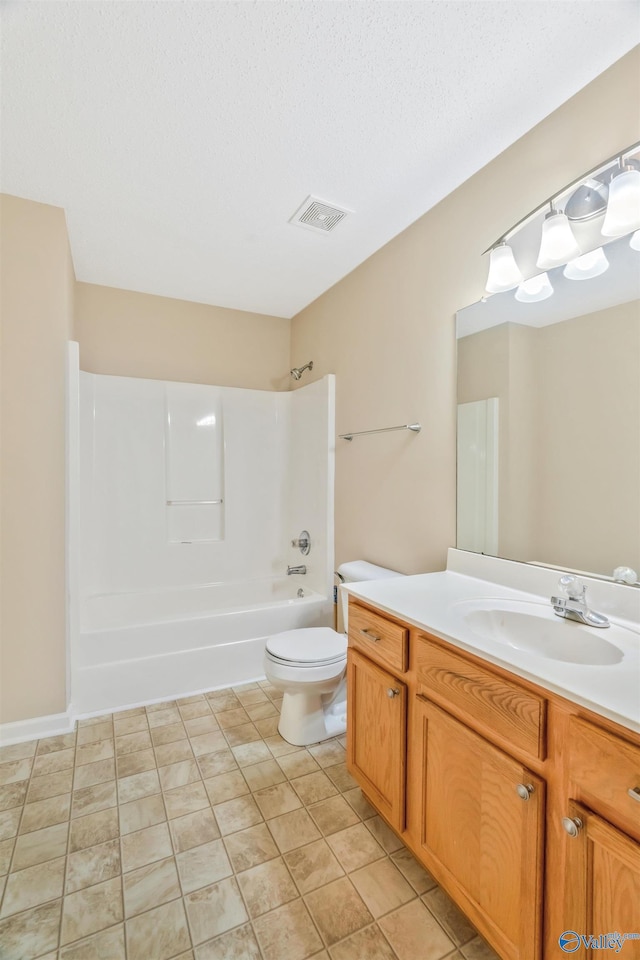123 Otter Trl, Huntsville, AL 35824 - bathroom with vanity, shower / bath combination, and toilet