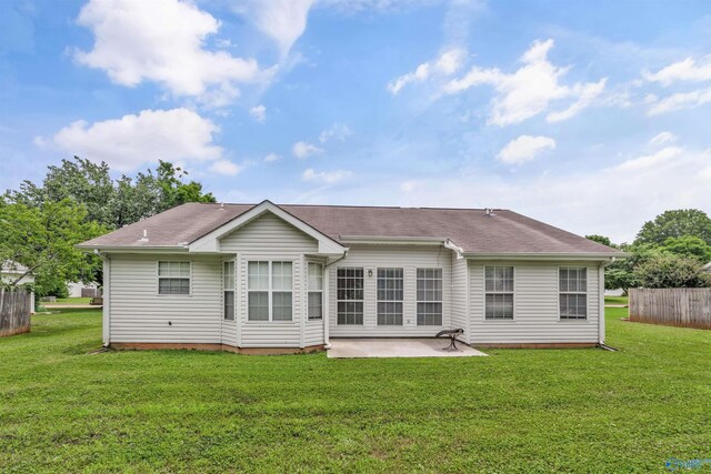 123 Otter Trl, Huntsville, AL 35824 - rear view of property with a patio
