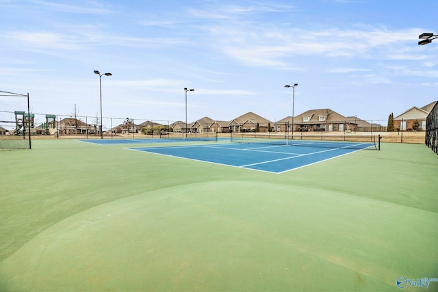 view of tennis court