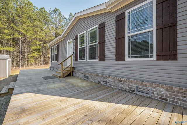 415 County Road 146, Leesburg, AL 35983 - wooden deck with entry steps