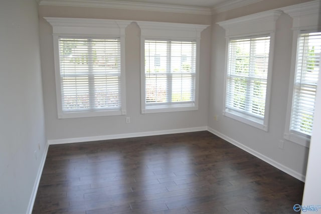 14 Moore Farm Cir NW Unit 14, Huntsville, AL 35806 - unfurnished room featuring dark wood-style floors and ornamental molding