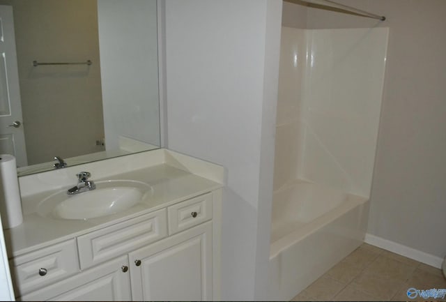 14 Moore Farm Cir NW Unit 14, Huntsville, AL 35806 - bathroom featuring vanity, tile patterned flooring, and shower / bathtub combination