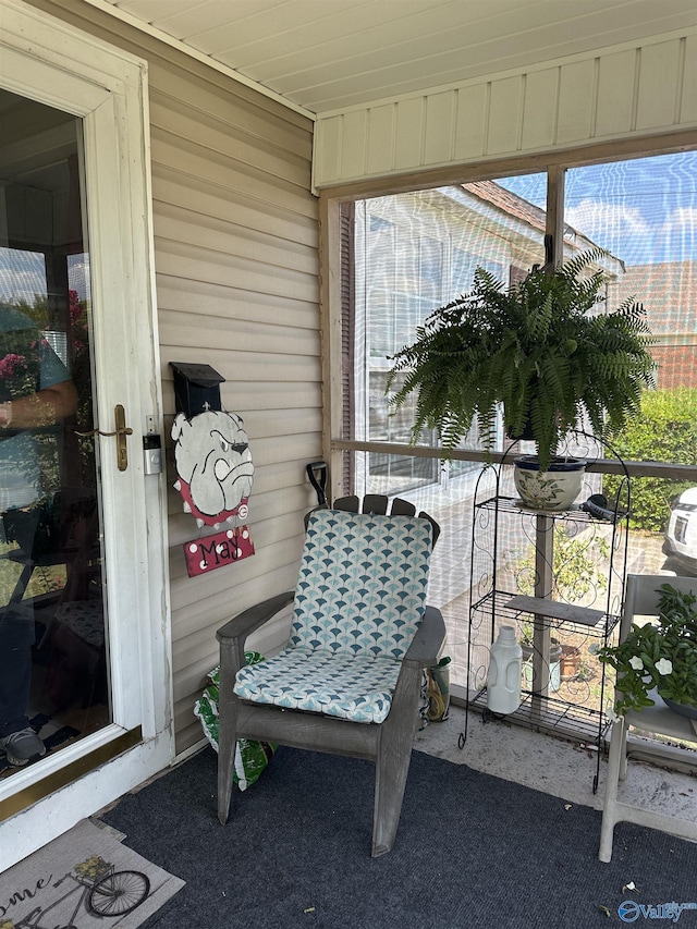 view of sunroom / solarium