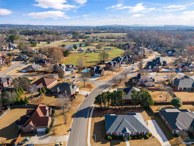 bird's eye view with a residential view