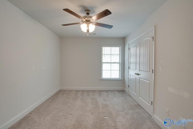 214 Tybee Dr, Madison, AL 35756 - unfurnished room featuring a ceiling fan, baseboards, and light carpet