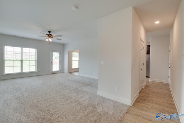 214 Tybee Dr, Madison, AL 35756 - unfurnished room with baseboards, a ceiling fan, and recessed lighting