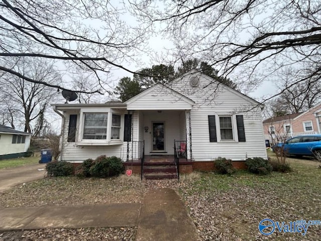 view of bungalow-style home