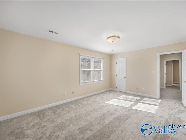 view of carpeted empty room