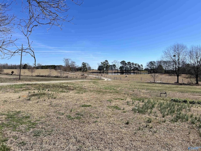 view of yard featuring a rural view