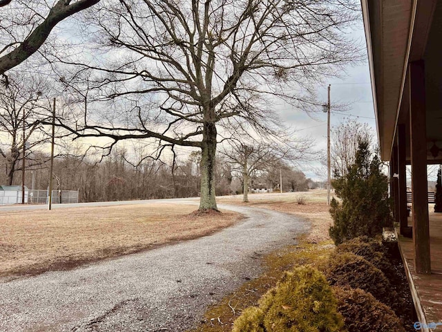 view of road