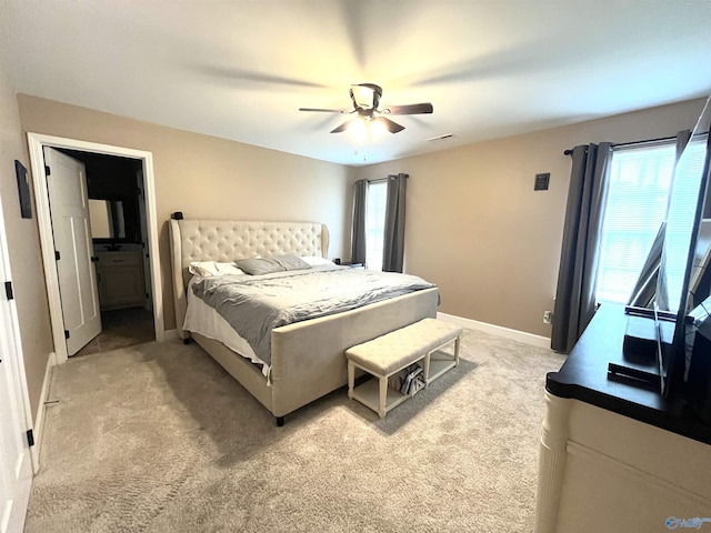 122 Taylor Ridge Rd, Leesburg, AL 35983 - bedroom with light colored carpet and a ceiling fan
