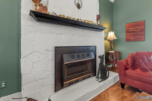 interior details featuring hardwood / wood-style floors