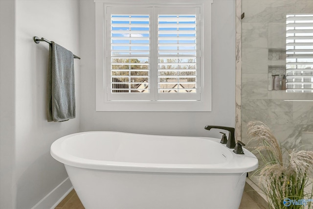 bathroom with a bathtub