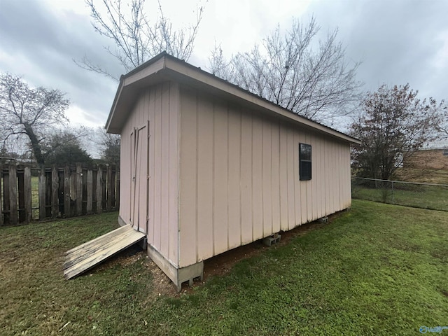 393 Canadian Dr, Scottsboro, AL 35769 - view of shed with a fenced backyard