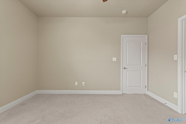 view of carpeted empty room