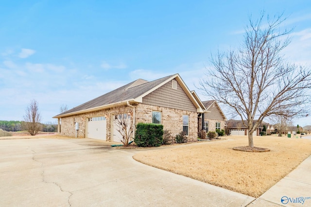 view of home's exterior featuring a garage