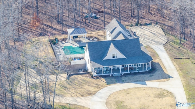 birds eye view of property