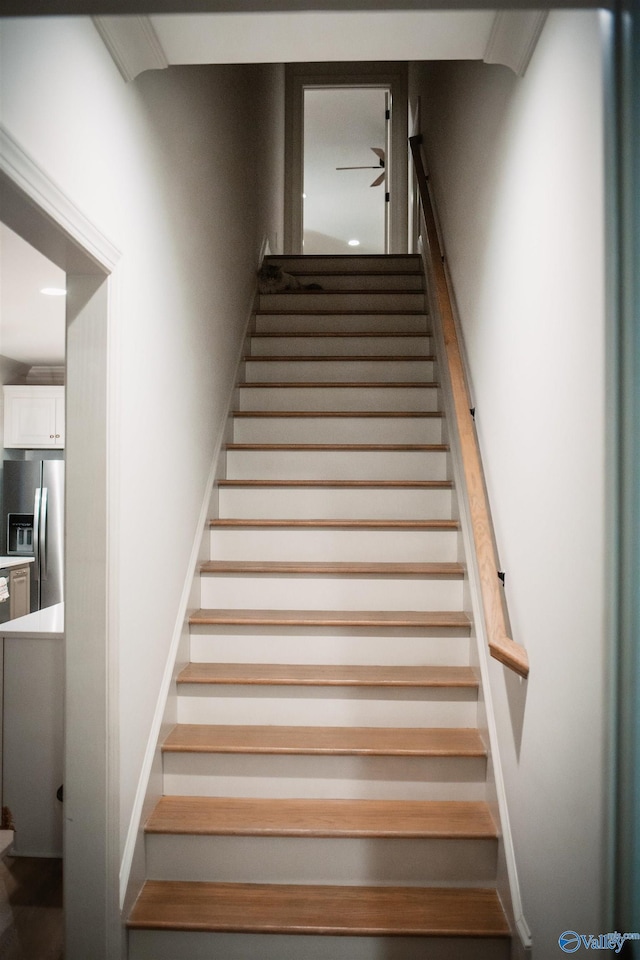 view of stairs