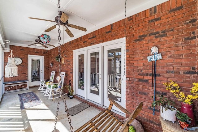 view of sunroom / solarium