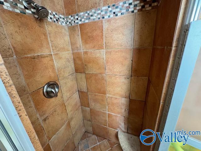 room details featuring tiled shower